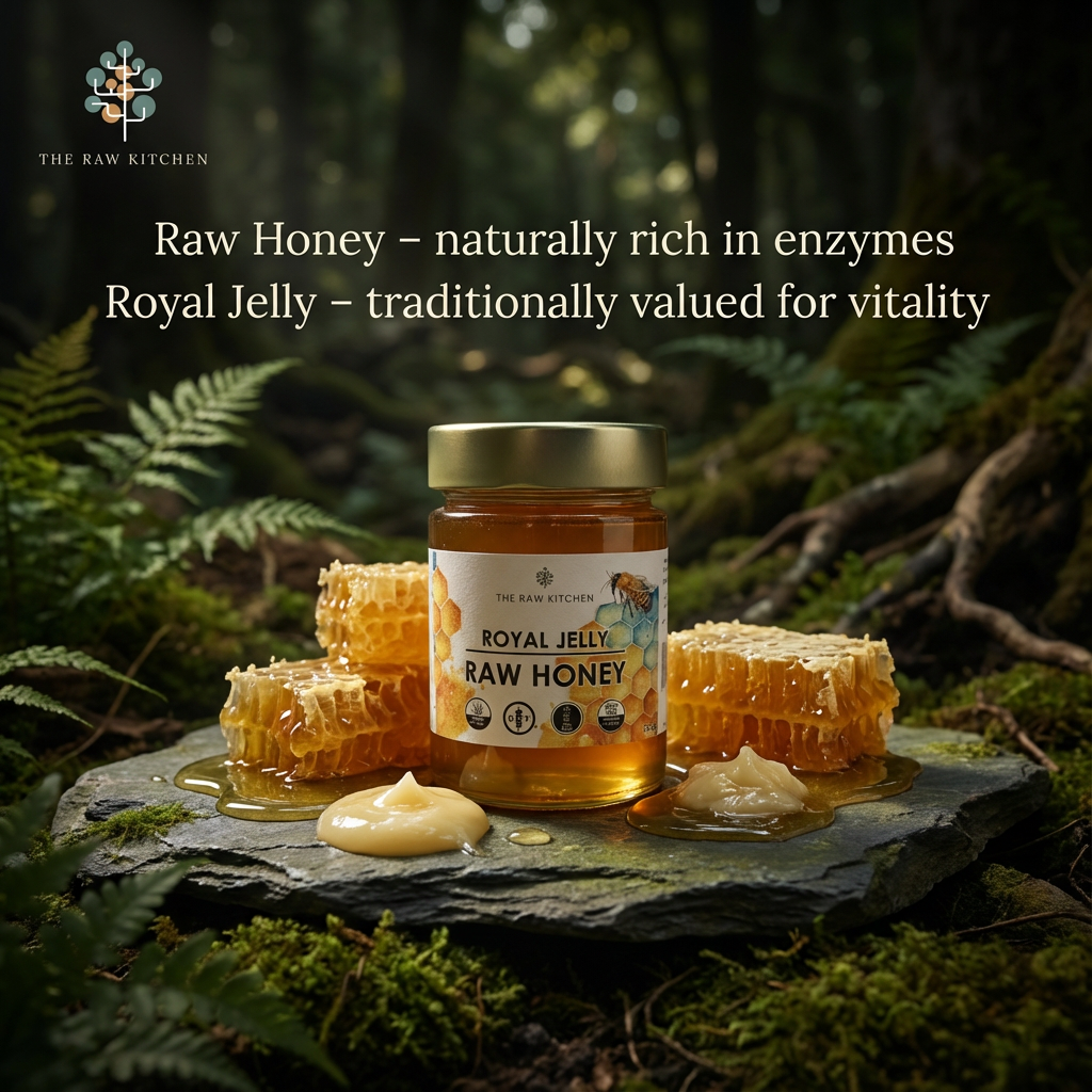 Royal Jelly Infused Raw Honey | 450g | Hormonal Balance & Vitality Support