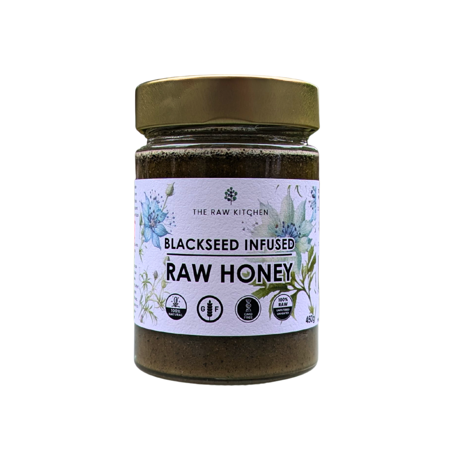 Black Seed Infused Raw Honey | 450g | Immune-Supporting Blend