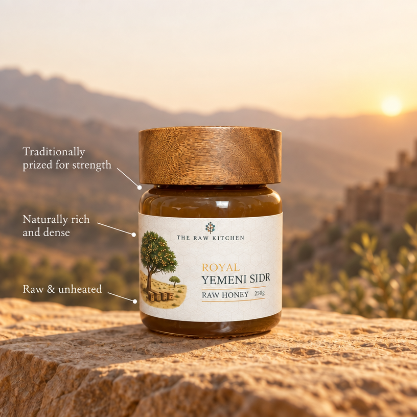 Royal Yemeni Sidr Raw Honey | Grade A | 250g | Premium Heritage Honey