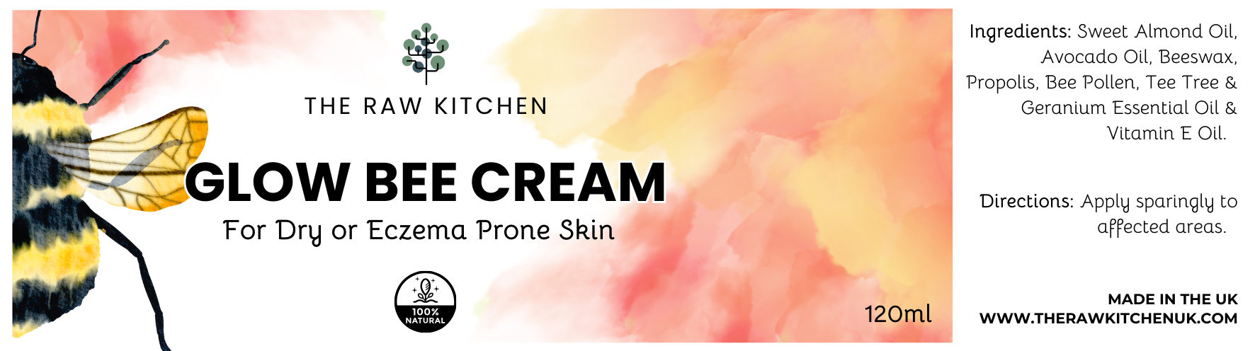 Glow Bee Cream | 120ml | - The Raw Kitchen UK