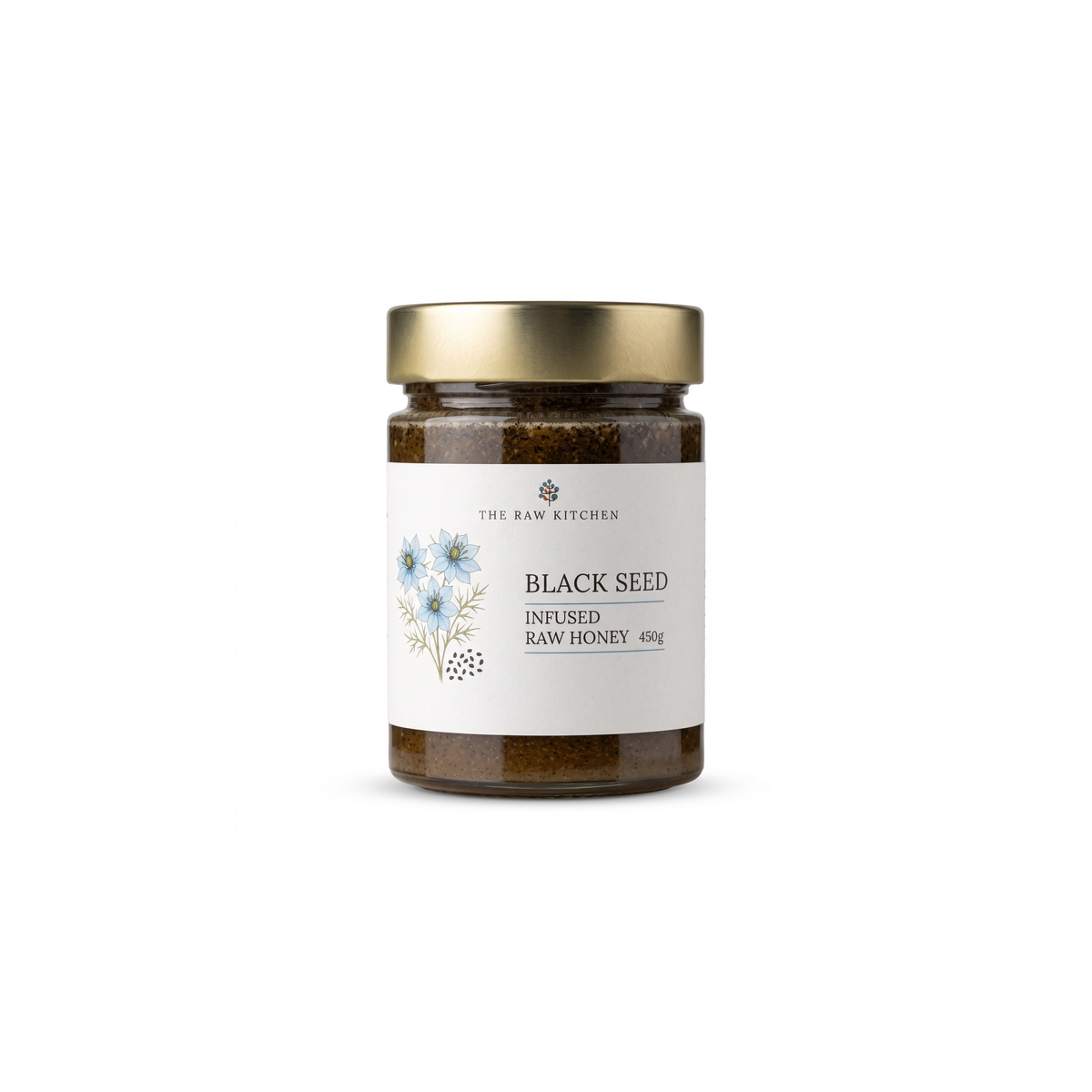 Black Seed Infused Raw Honey | 450g | Immune-Supporting Blend