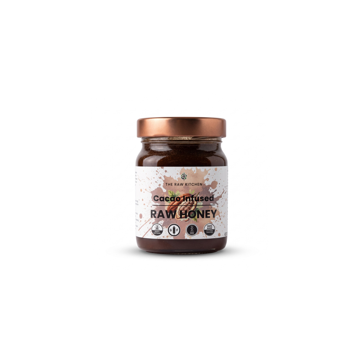 Cacao Infused Raw Honey | 450g | Antioxidant-Rich Chocolate Blend