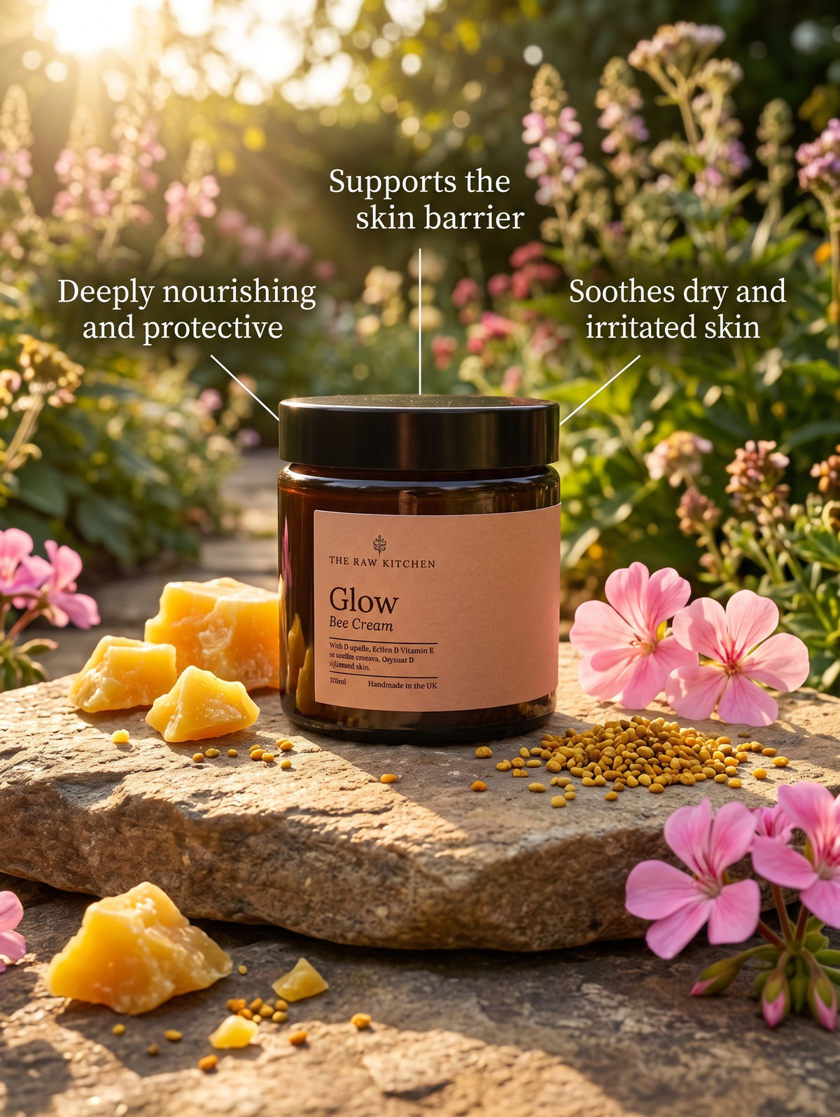 Glow - Bee Cream | 120ml | Natural Moisturiser with Propolis & Oils