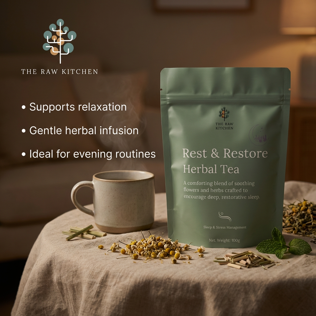 Rest & Restore Herbal Tea | 100g | Sleep & Relaxation Herbal Blend