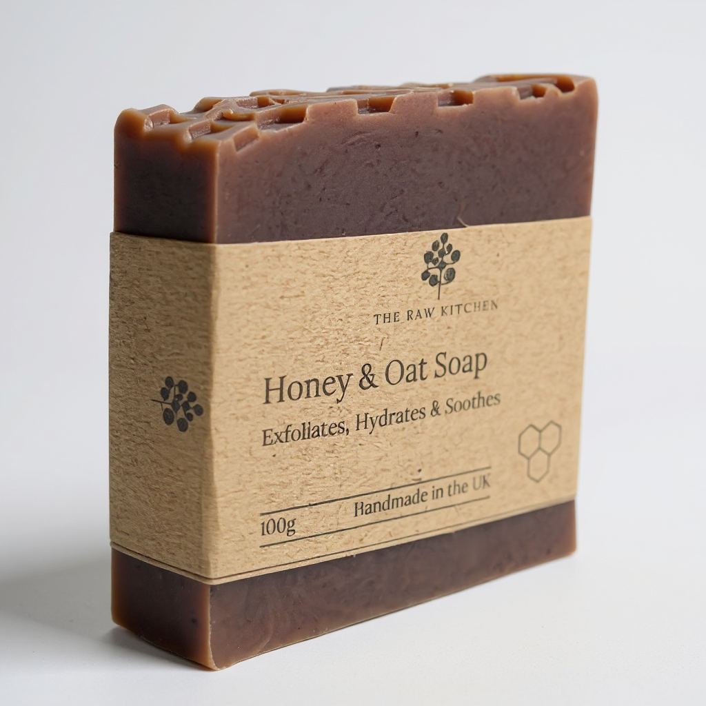 Honey and Oat Soap Bar | 100g | Gentle Hydrating Cleanser