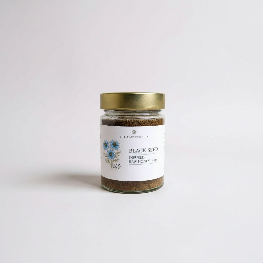 Black Seed Infused Raw Honey | 450g | Immune-Supporting Blend