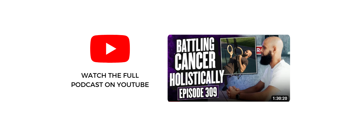 Podcast host Faisal Choudhry interviews guest speaker Ahsan Sultan on Freshly Grounded about his experience battling cancer through nutrition and lifestyle changes alone.