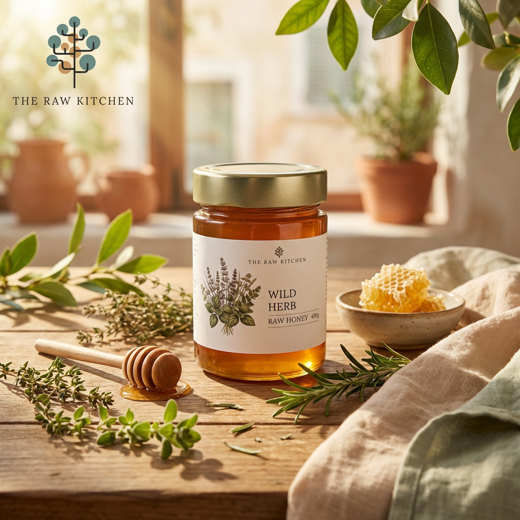 Wild Herb Raw Honey | 450g | Aromatic Mediterranean Blend