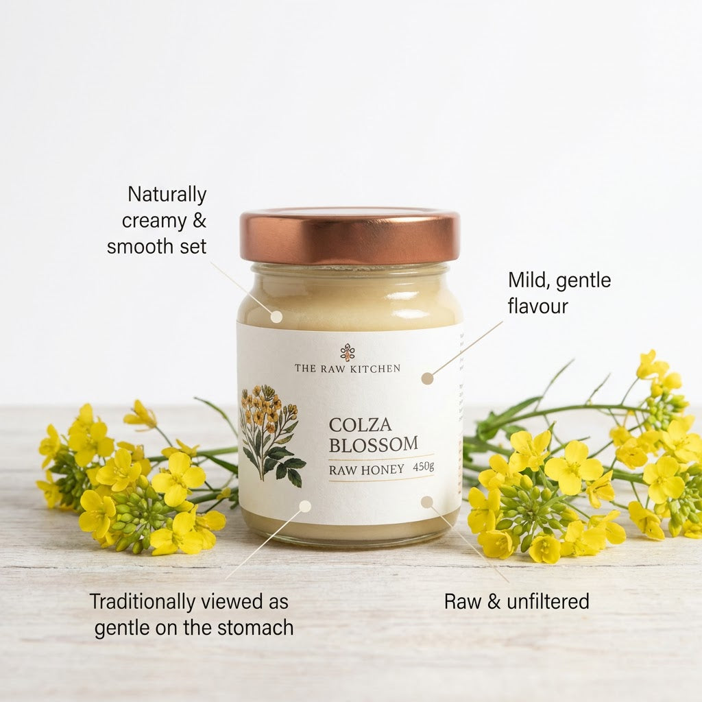 Colza Blossom Raw Honey | 450g | Naturally Creamy & Mild