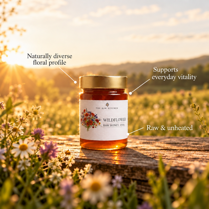 Wildflower Raw Honey | 450g | Floral & Immune-Supportive
