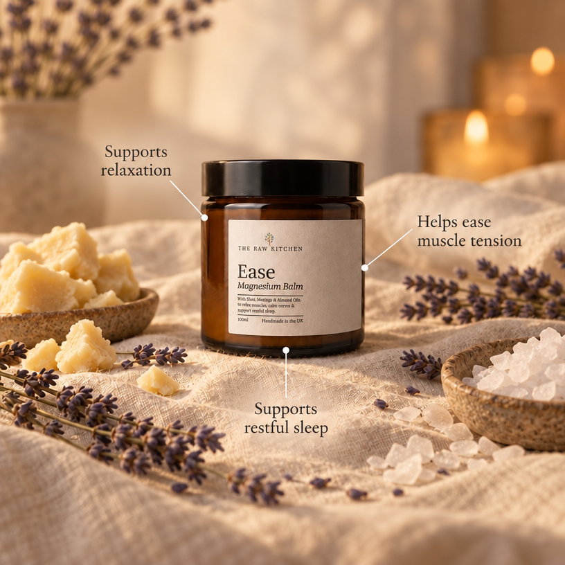 Ease - Magnesium Balm | 120ml | Magnesium & Lavender Night Balm