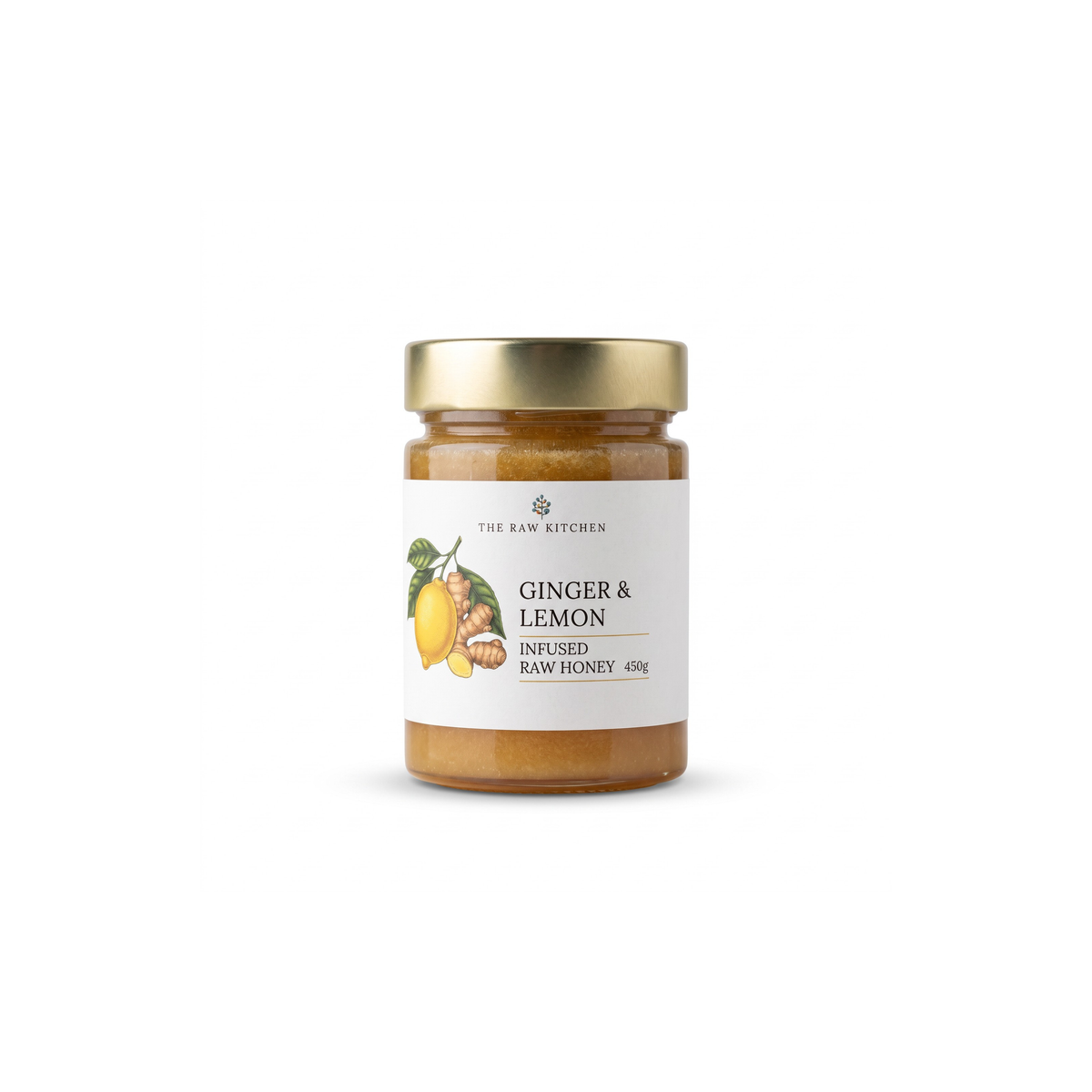 Ginger & Lemon Infused Raw Honey | 450g | Zesty & Warming