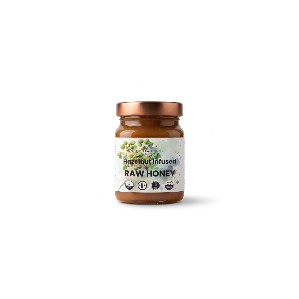 Hazelnut Infused Raw Honey | 450g | Vitamin E & Energy Blend