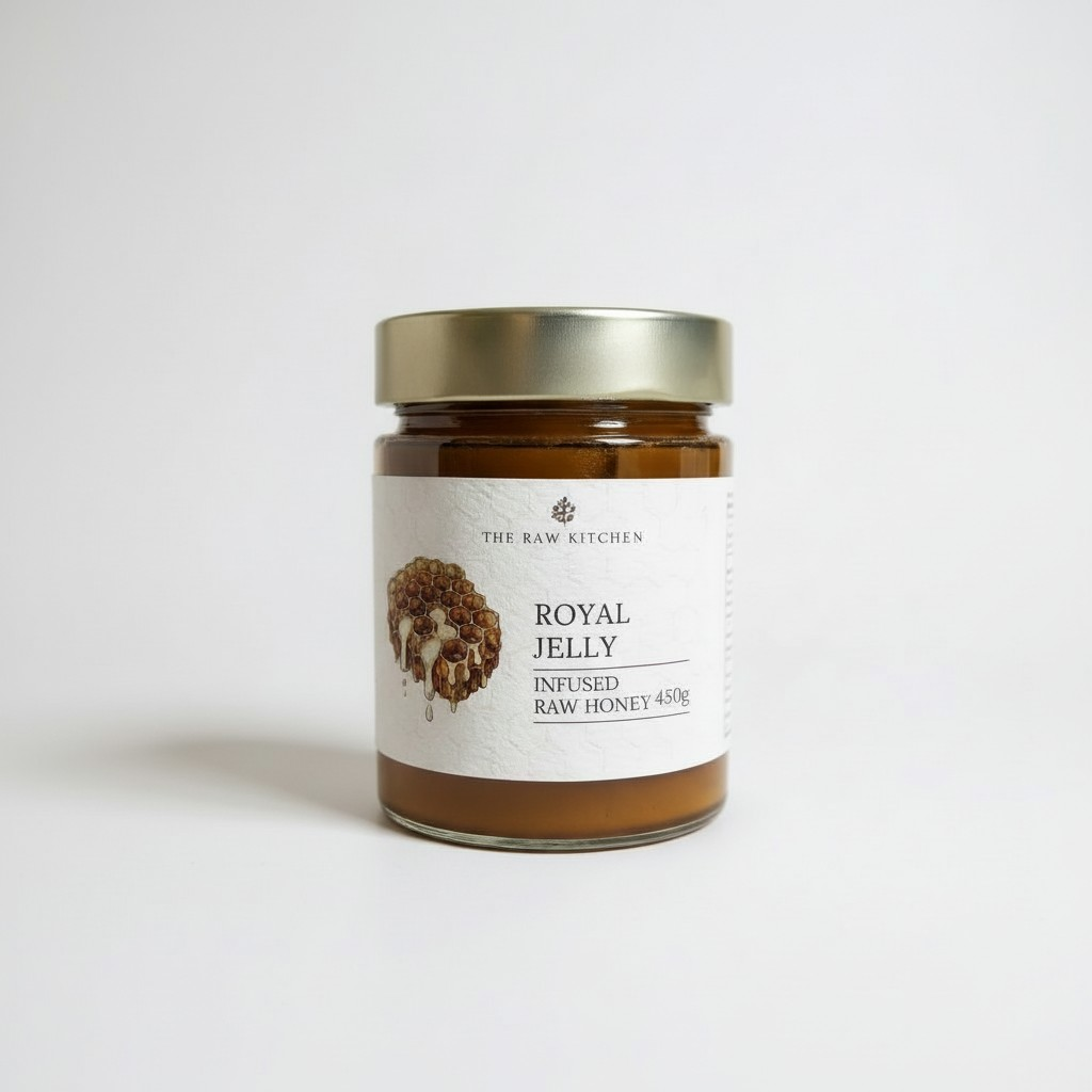 Royal Jelly Infused Raw Honey | 450g | Hormonal Balance & Vitality Support