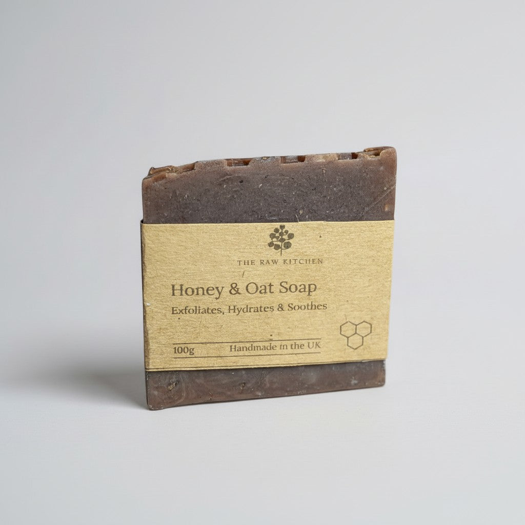 Honey and Oat Soap Bar | 100g | Gentle Hydrating Cleanser