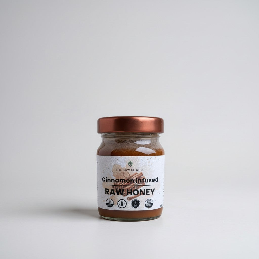 Cinnamon Infused Raw Honey | 450g | Warming Sweet-Spiced Blend