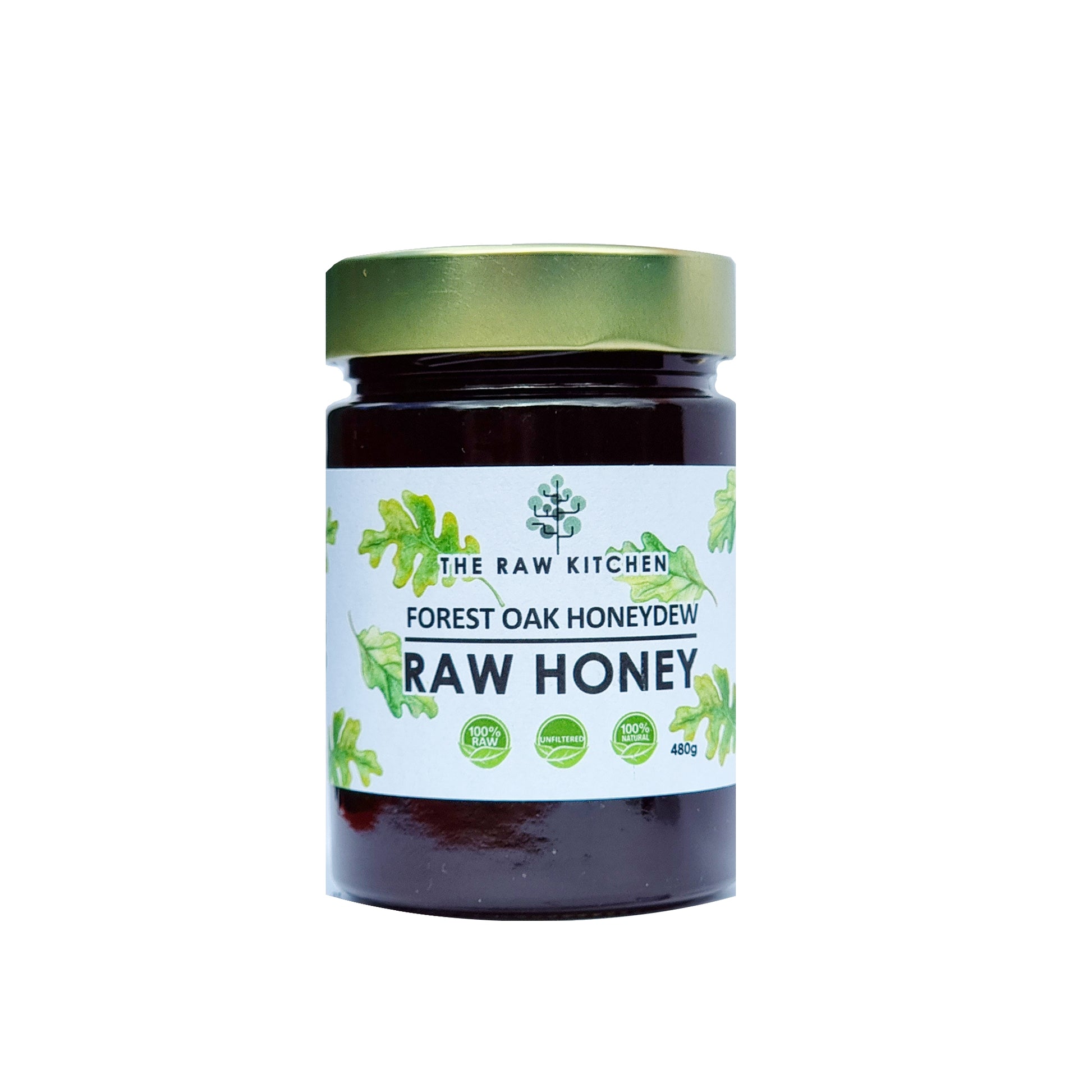 FOREST OAK WITH HONEYDEW RAW HONEY 450g - The Raw Kitchen UK  really raw honey raw, unfiltered honey, raw honey benefits, sainsburys, tescos